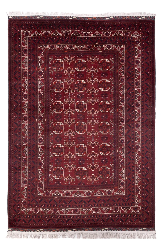 Afghansk teppe - Bukhara - 290 x 201 cm - mørk rød