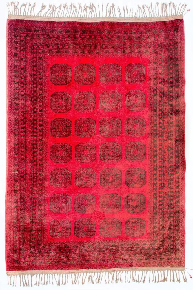Afghansk teppe - Bukhara - 292 x 203 cm - rød