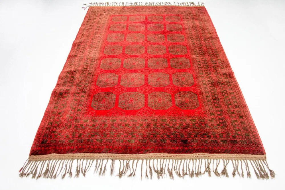 Afghansk teppe - Bukhara - 292 x 203 cm - rød