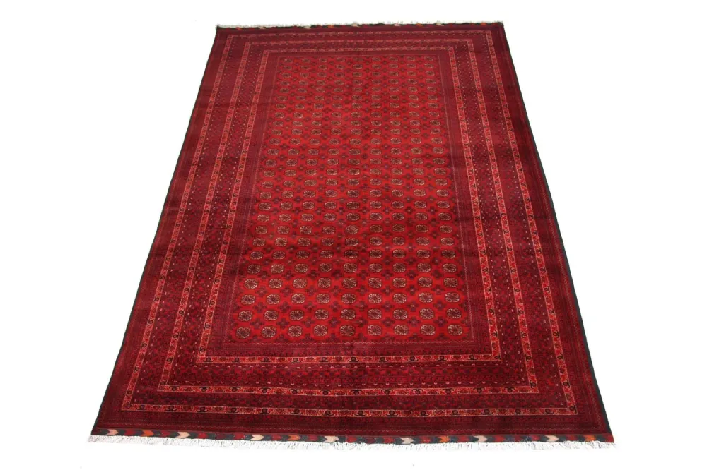 Afghansk teppe - Bukhara - 293 x 192 cm - rød