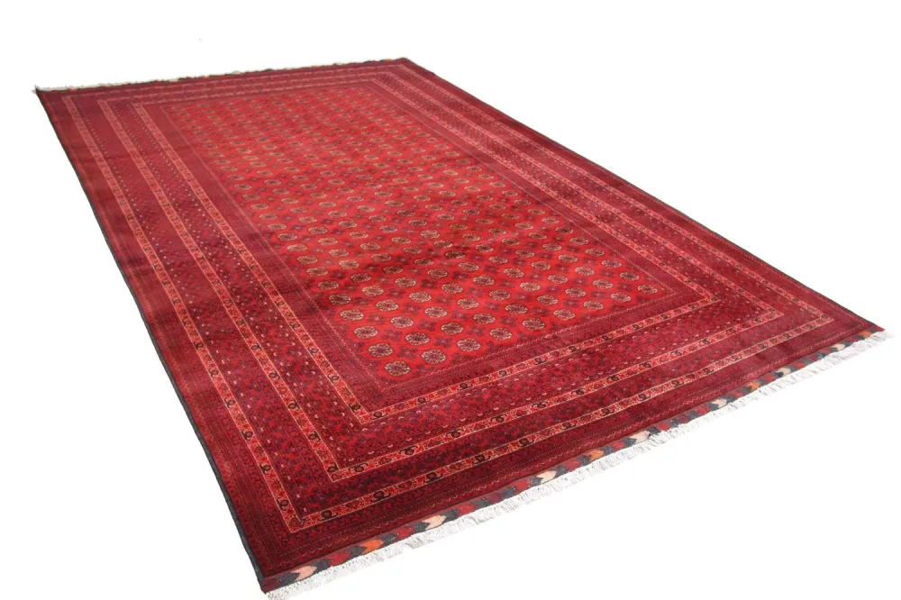 Afghansk teppe - Bukhara - 293 x 192 cm - rød