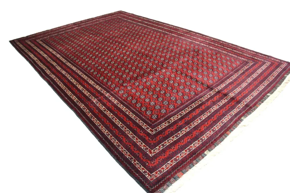 Afghansk teppe - Bukhara - 293 x 196 cm - rød