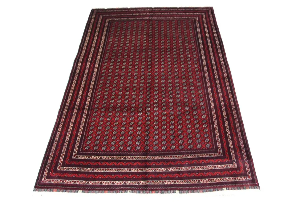 Afghansk teppe - Bukhara - 293 x 196 cm - rød