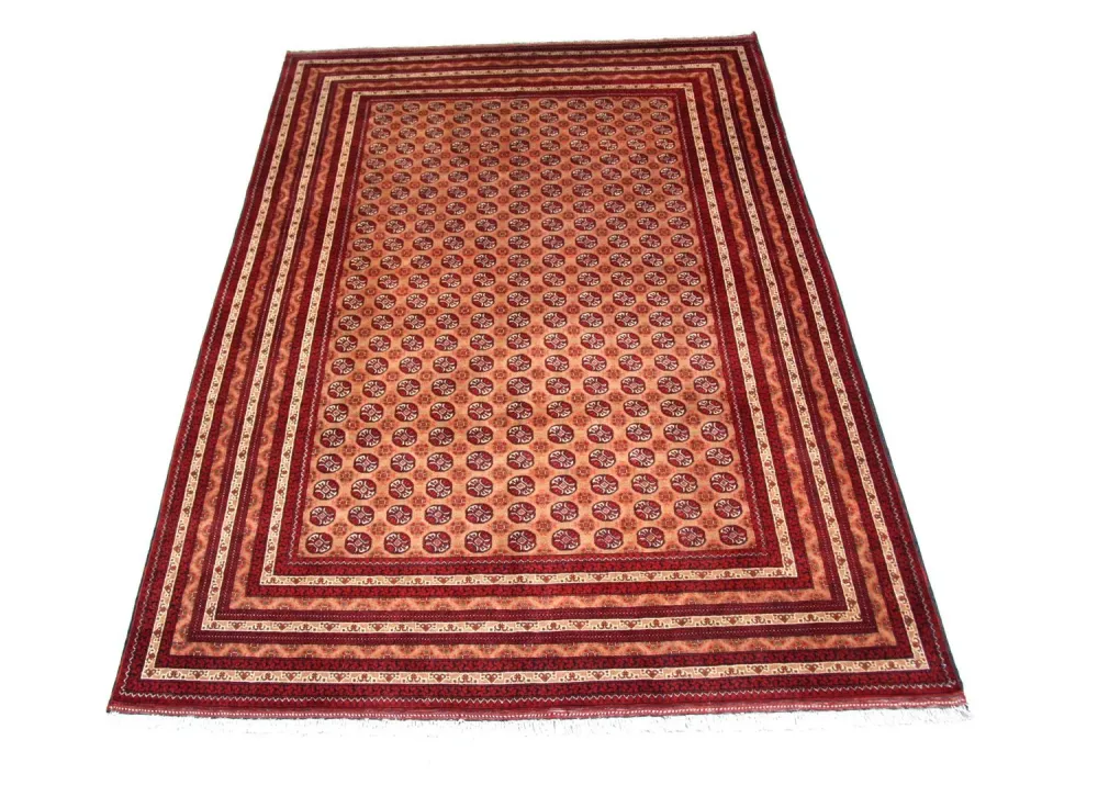 Afghansk teppe - Bukhara - 294 x 199 cm - rød