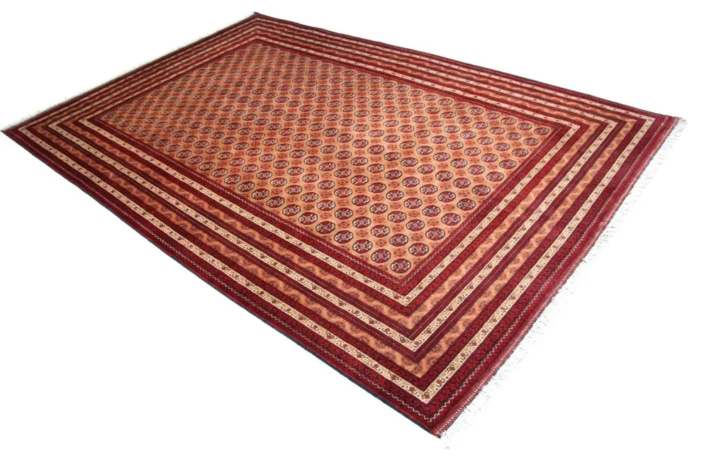 Afghansk teppe - Bukhara - 294 x 199 cm - rød