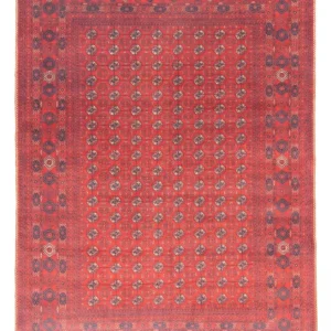 Afghansk teppe - Bukhara - 294 x 200 cm - mørk rød