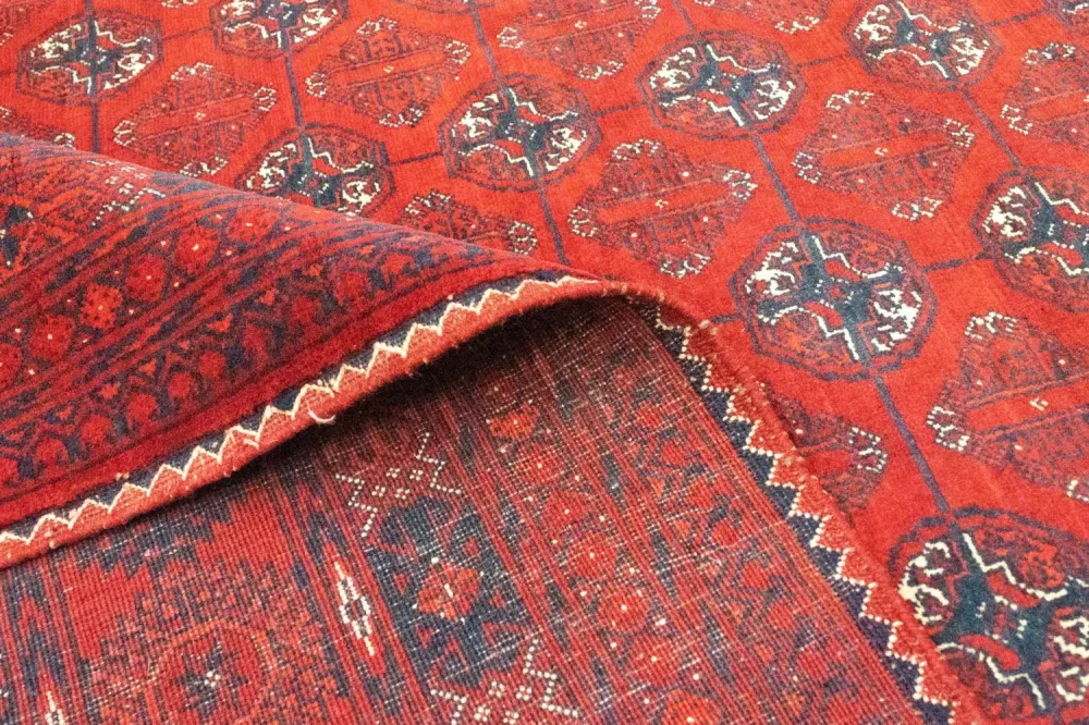 Afghansk teppe - Bukhara - 294 x 200 cm - mørk rød