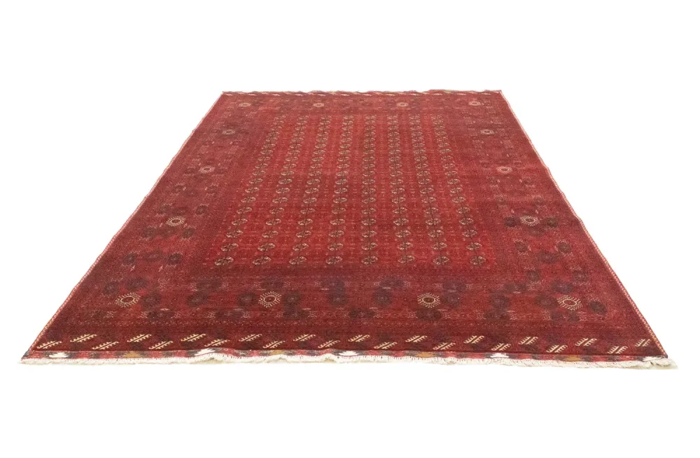 Afghansk teppe - Bukhara - 294 x 200 cm - mørk rød