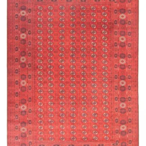 Afghansk teppe - Bukhara - 294 x 203 cm - mørk rød