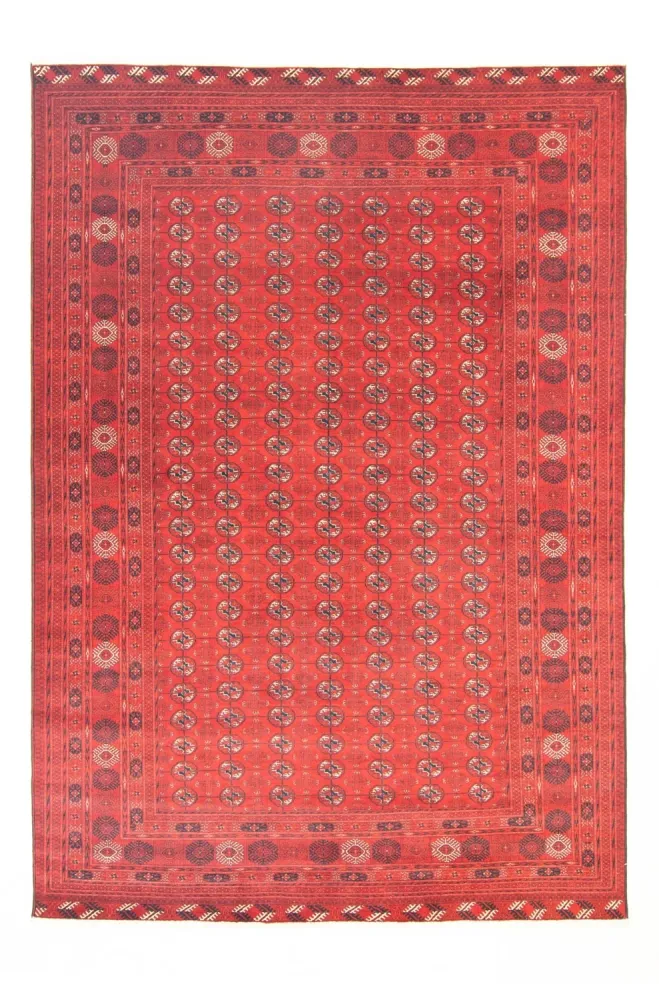 Afghansk teppe - Bukhara - 294 x 203 cm - mørk rød