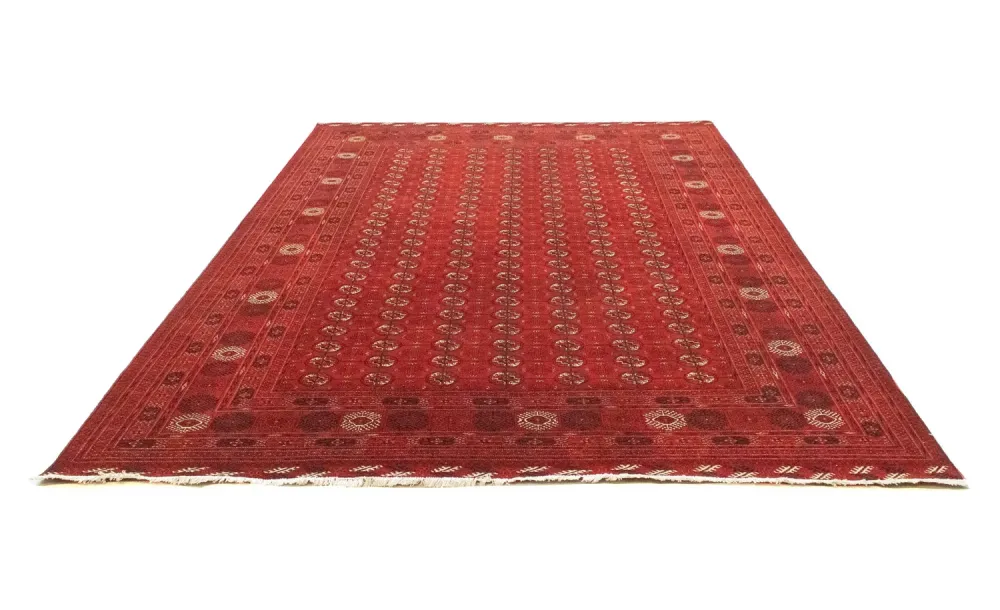 Afghansk teppe - Bukhara - 294 x 203 cm - mørk rød