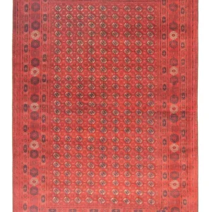 Afghansk teppe - Bukhara - 295 x 192 cm - mørk brun