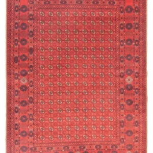 Afghansk teppe - Bukhara - 295 x 199 cm - mørk rød