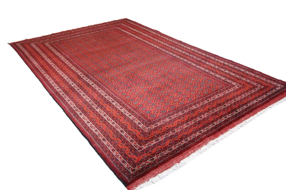 Afghansk teppe - Bukhara - 296 x 191 cm - rød