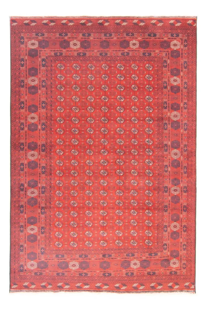 Afghansk teppe - Bukhara - 297 x 198 cm - mørk rød