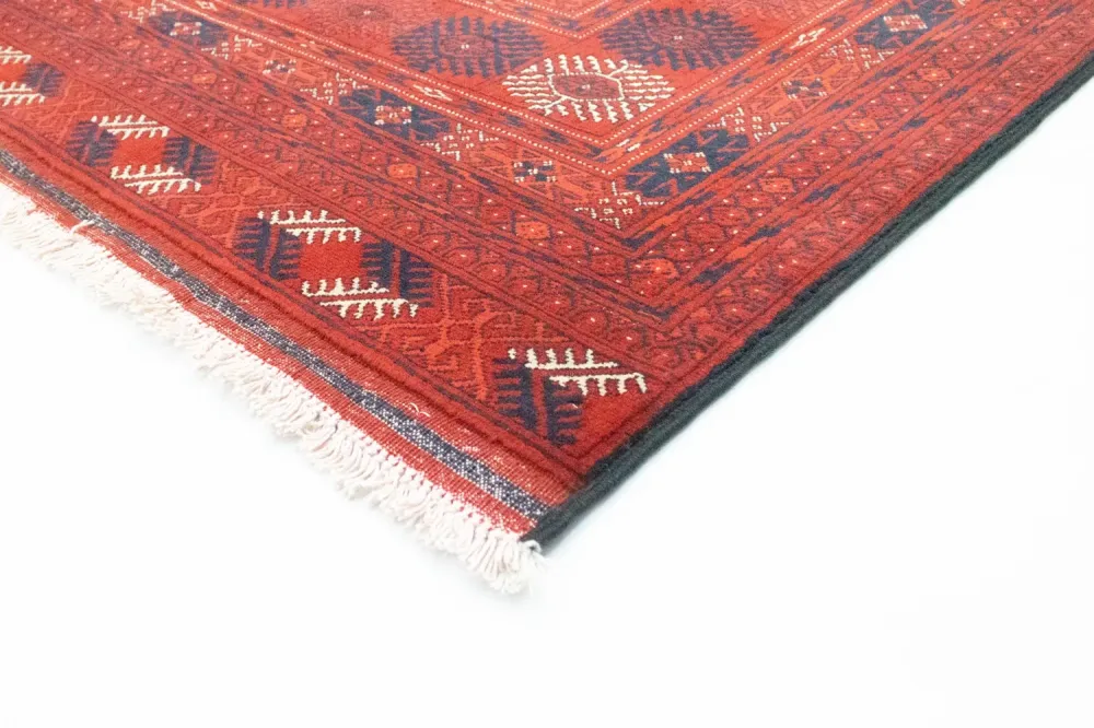Afghansk teppe - Bukhara - 297 x 198 cm - mørk rød