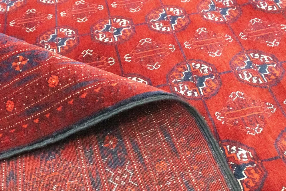 Afghansk teppe - Bukhara - 297 x 198 cm - mørk brun