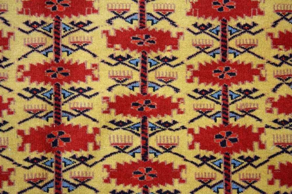 Afghansk teppe - Bukhara - 298 x 200 cm - gull