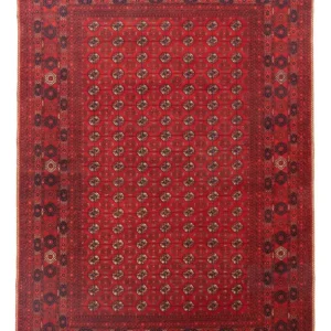 Afghansk teppe - Bukhara - 299 x 198 cm - mørk rød