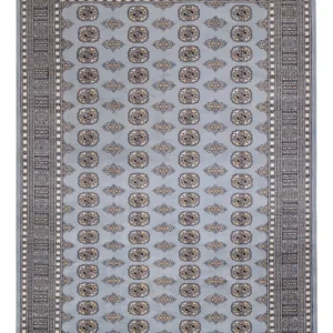 Afghansk teppe - Bukhara - 300 x 204 cm - lysegrå