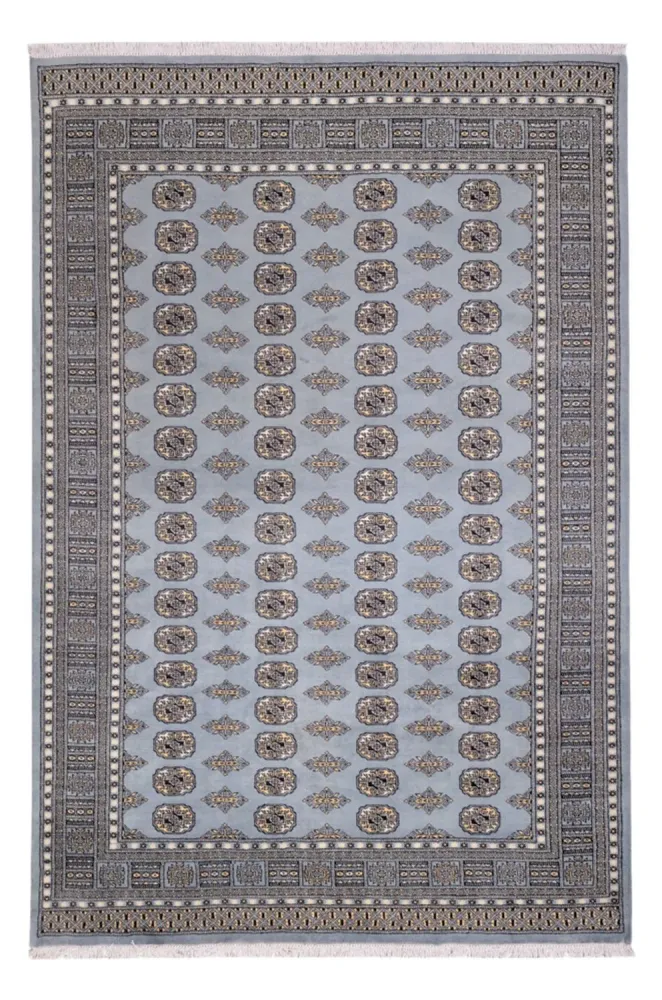 Afghansk teppe - Bukhara - 300 x 204 cm - lysegrå