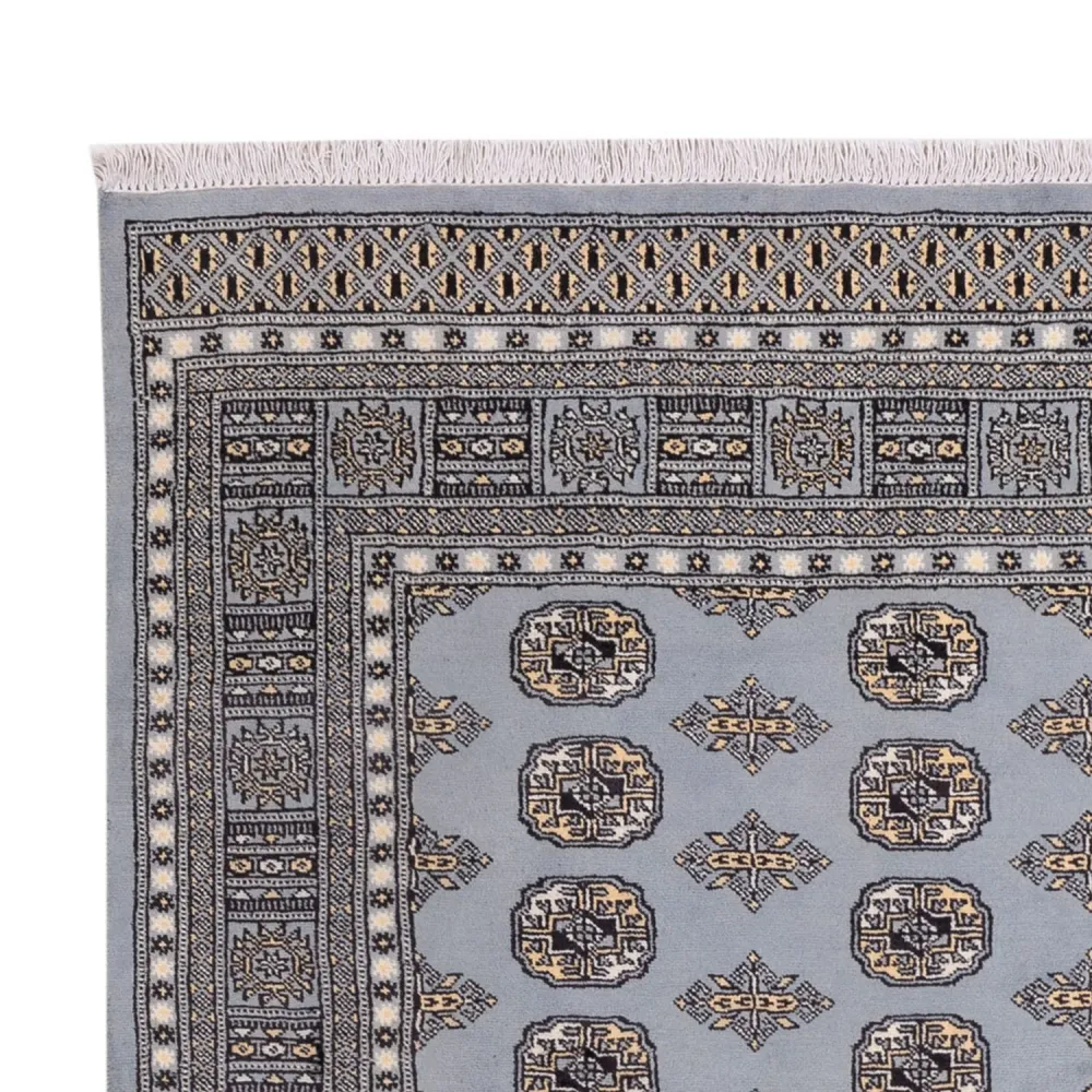 Afghansk teppe - Bukhara - 300 x 204 cm - lysegrå