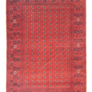 Afghansk teppe - Bukhara - 301 x 195 cm - mørk rød