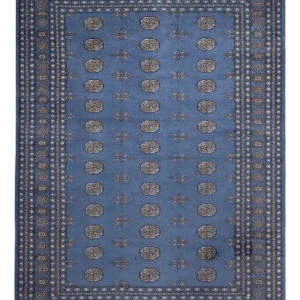 Afghansk teppe - Bukhara - 305 x 203 cm - blå
