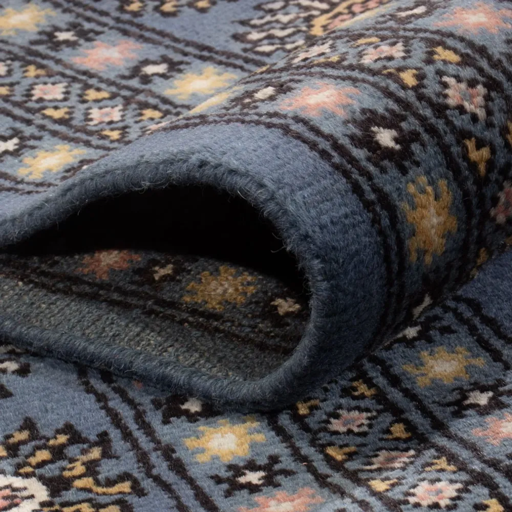 Afghansk teppe - Bukhara - 305 x 203 cm - blå