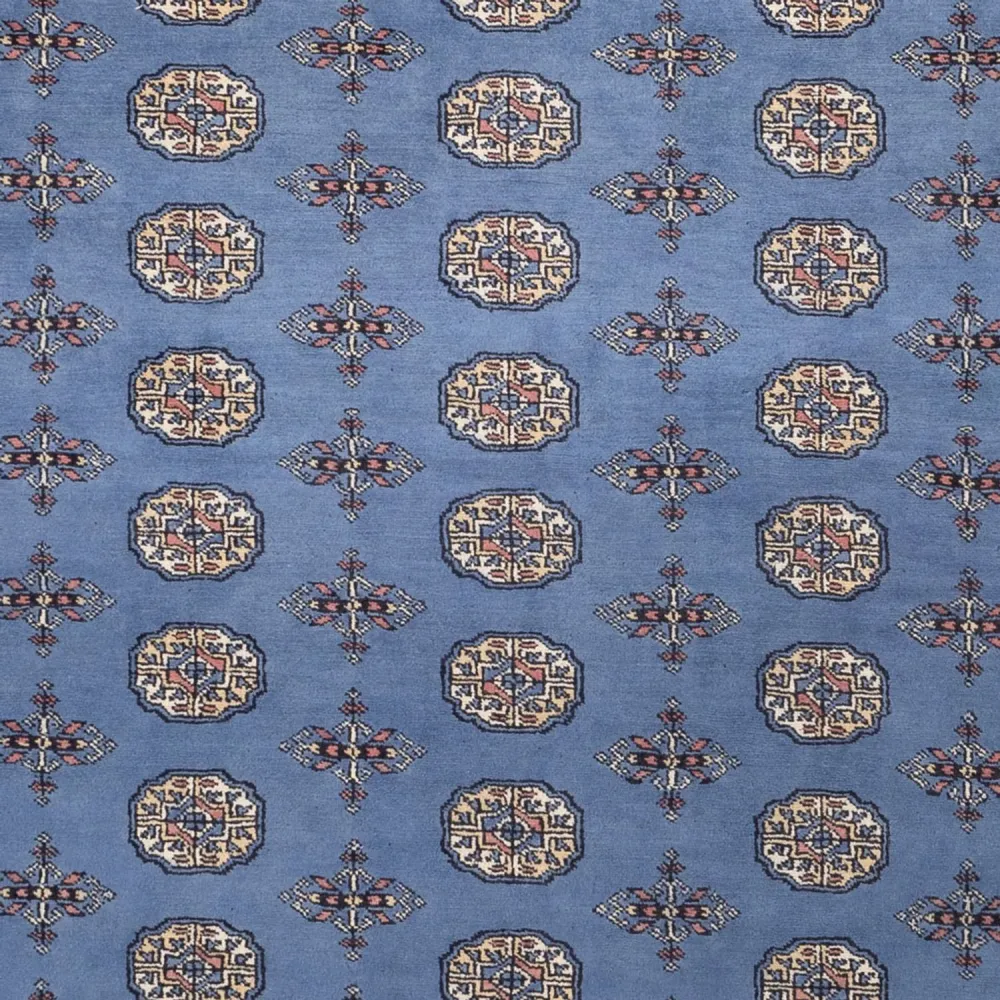 Afghansk teppe - Bukhara - 305 x 249 cm - blå