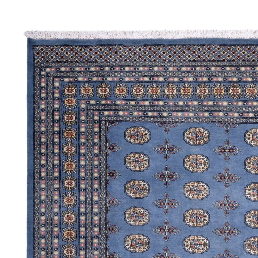 Afghansk teppe - Bukhara - 305 x 249 cm - blå