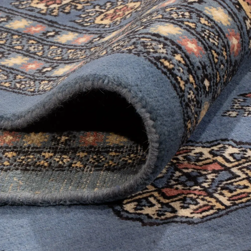 Afghansk teppe - Bukhara - 305 x 249 cm - blå