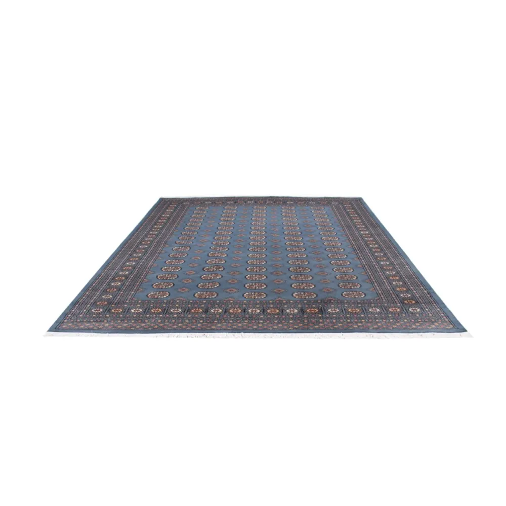 Afghansk teppe - Bukhara - 305 x 249 cm - lyseblå