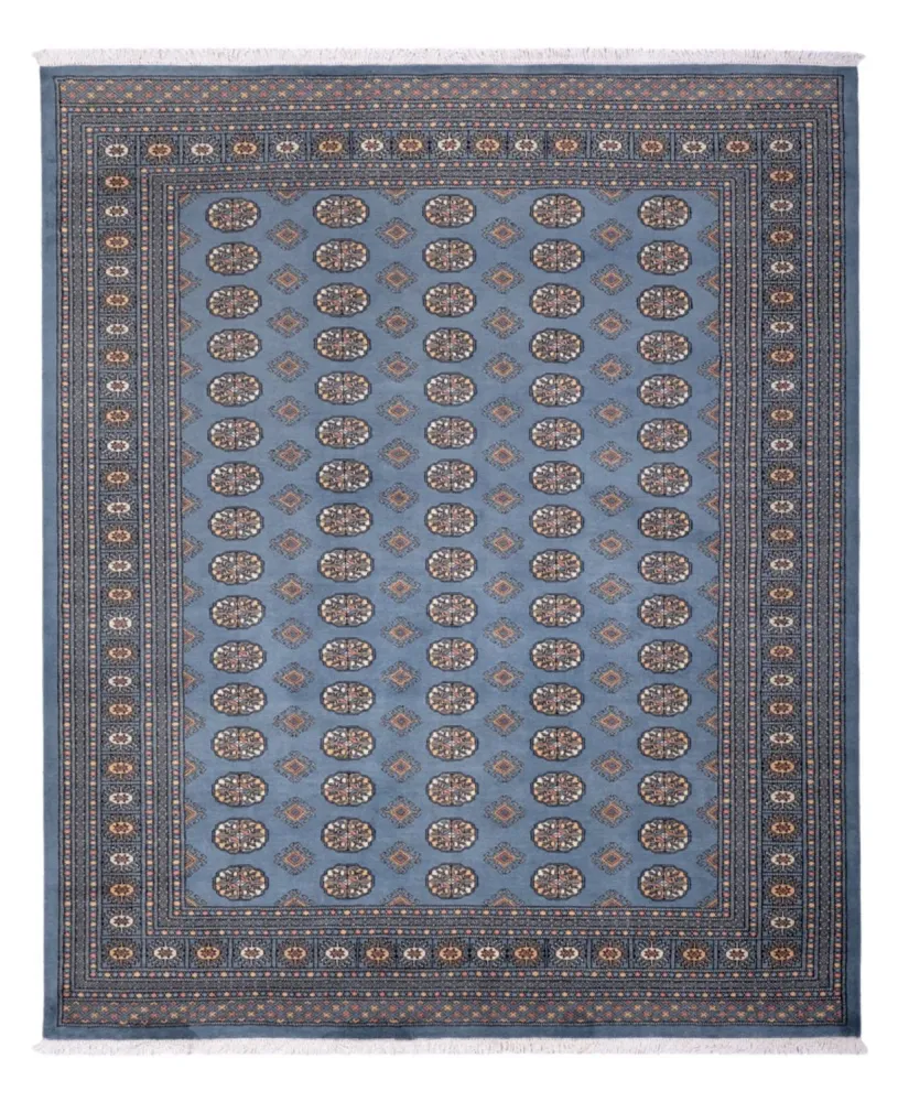 Afghansk teppe - Bukhara - 305 x 249 cm - lyseblå