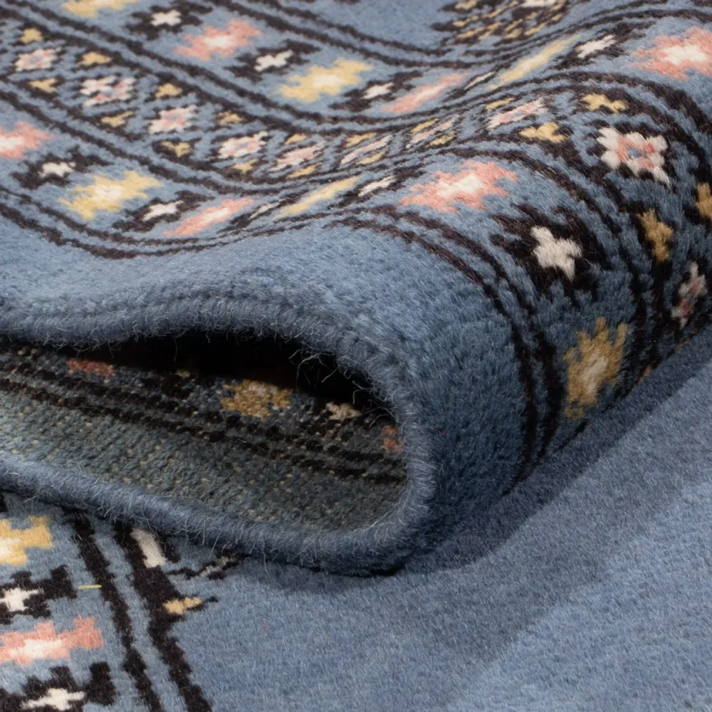 Afghansk teppe - Bukhara - 308 x 206 cm - blå