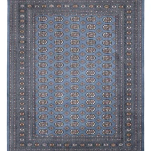 Afghansk teppe - Bukhara - 309 x 248 cm - havblå