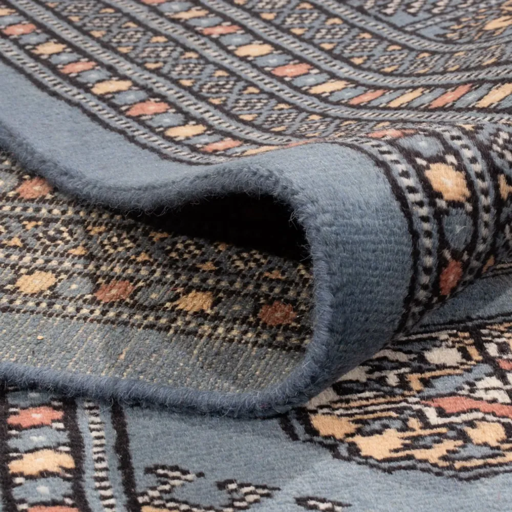 Afghansk teppe - Bukhara - 309 x 248 cm - havblå