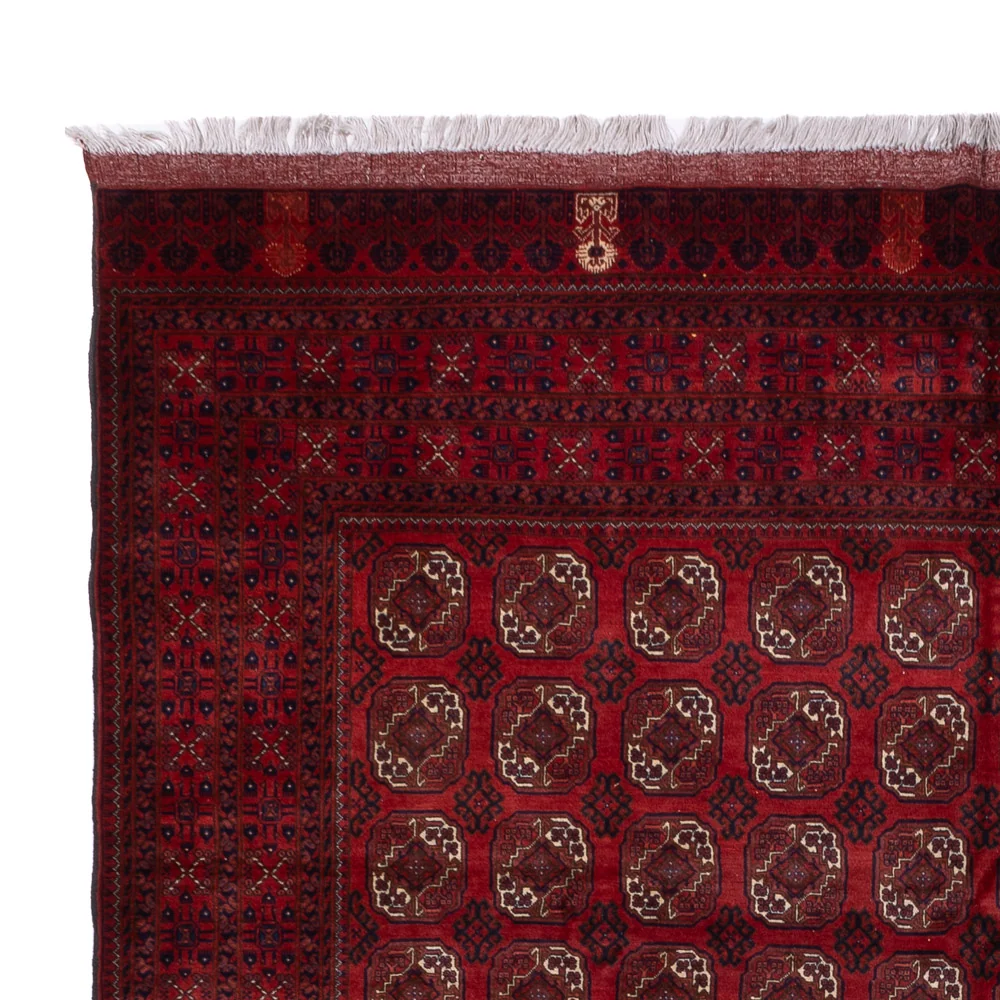 Afghansk teppe - Bukhara - 334 x 252 cm - mørk rød