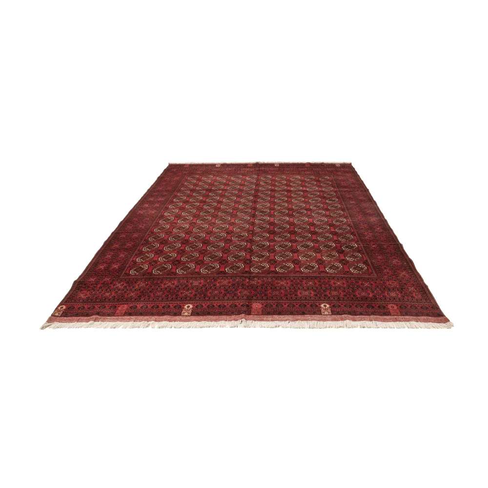 Afghansk teppe - Bukhara - 334 x 252 cm - mørk rød
