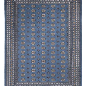 Afghansk teppe - Bukhara - 344 x 248 cm - blå