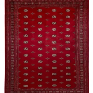 Afghansk teppe - Bukhara - 364 x 283 cm - rød