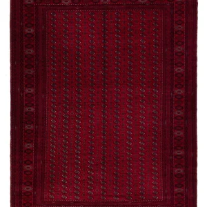 Afghansk teppe - Bukhara - 390 x 296 cm - mørk rød