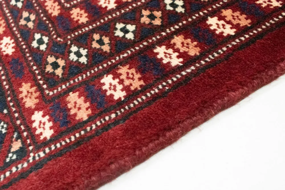 Afghansk teppe - Bukhara square - 207 x 204 cm - rød