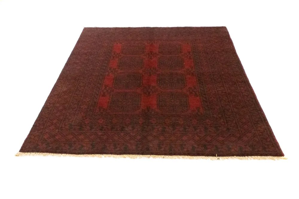 Afghansk teppe - Filpa - 194 x 151 cm - rød