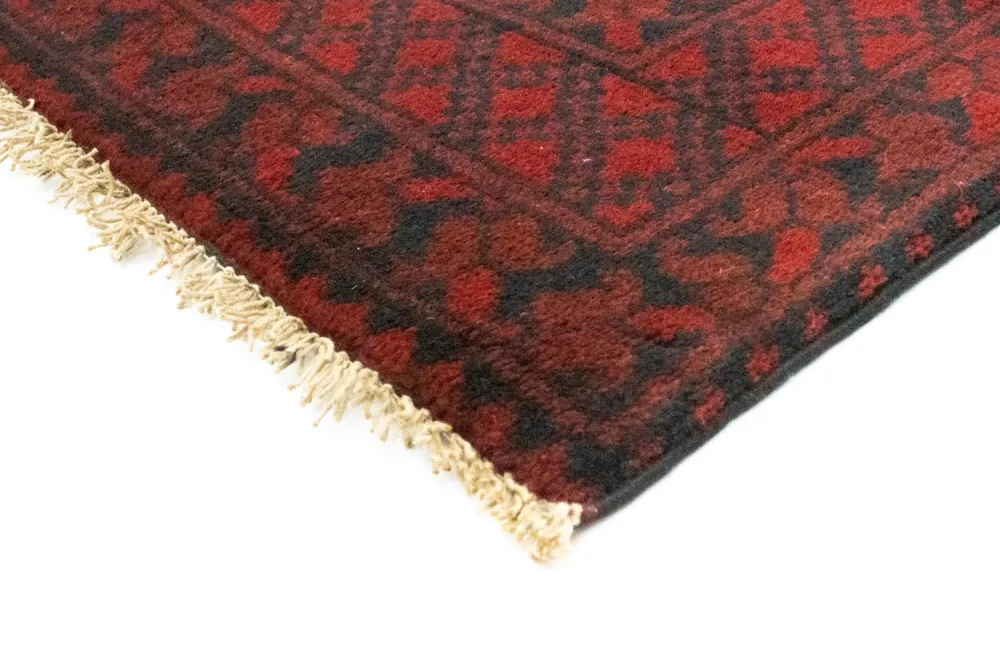 Afghansk teppe - Filpa - 194 x 151 cm - rød