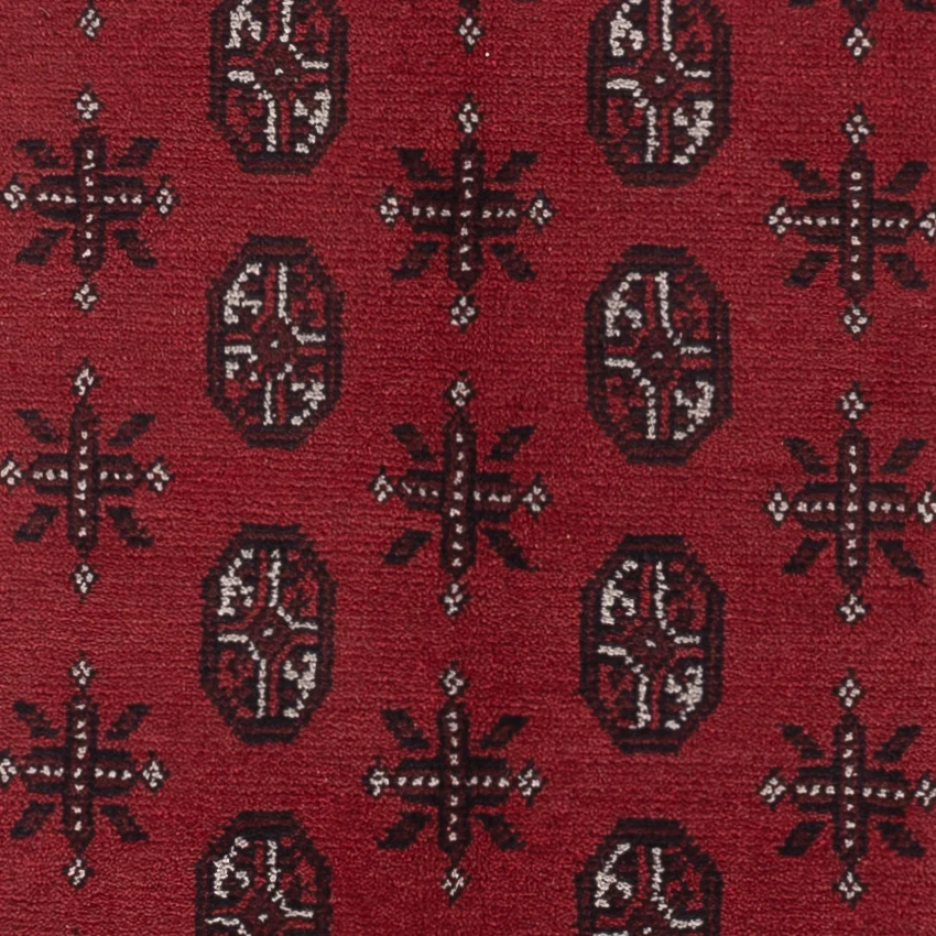 Afghansk teppe - Filpa - 199 x 149 cm - mørk rød