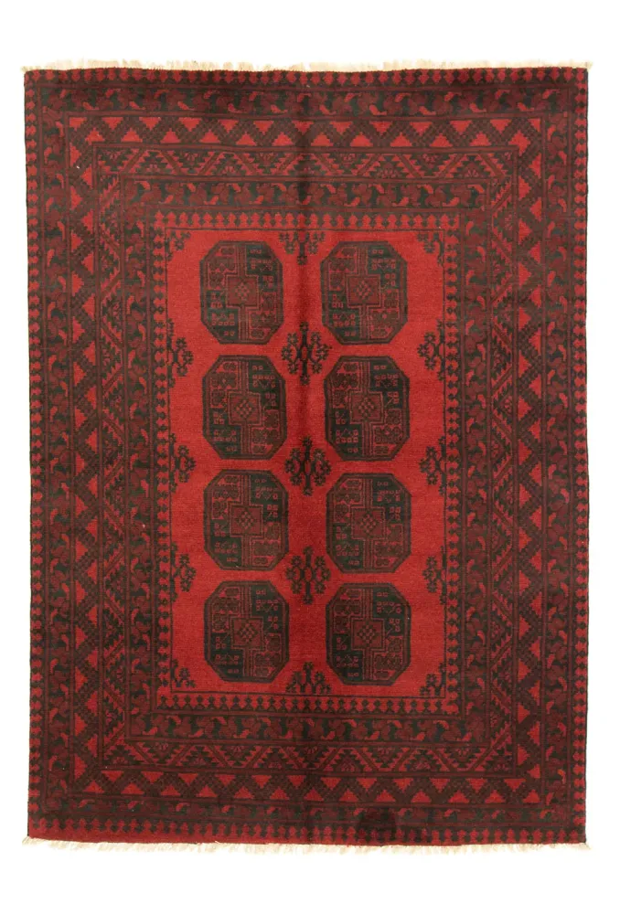 Afghansk teppe - Filpa - 200 x 146 cm - rød