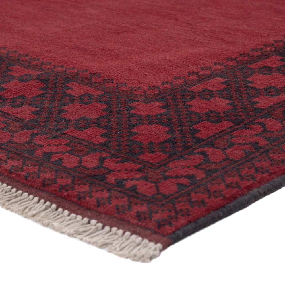 Afghansk teppe - Filpa - 200 x 150 cm - rød