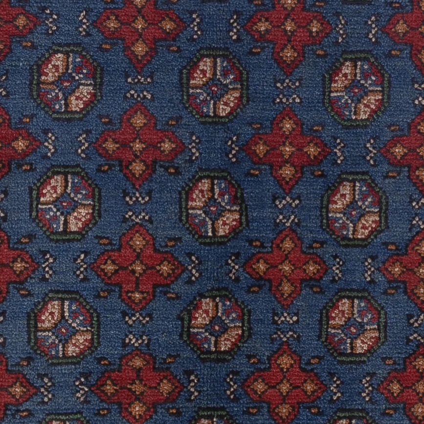 Afghansk teppe - Filpa - 201 x 150 cm - mørkeblå