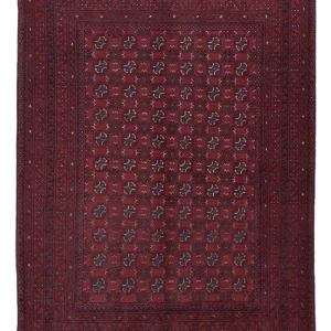 Afghansk teppe - Filpa - 238 x 166 cm - mørk rød